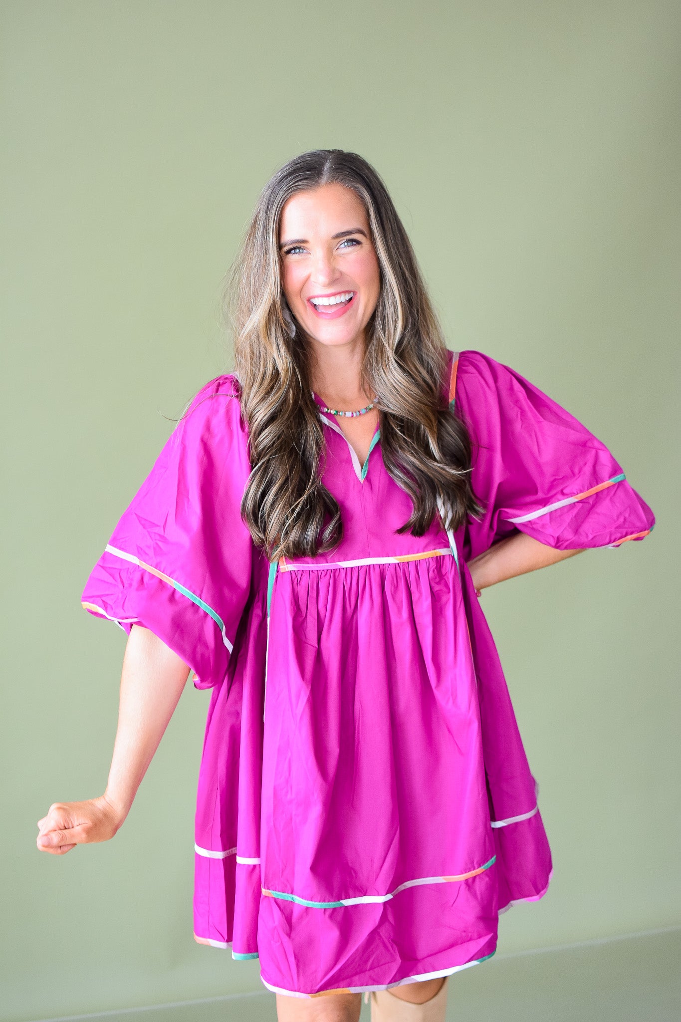 CeCe Orchid Mini Dress