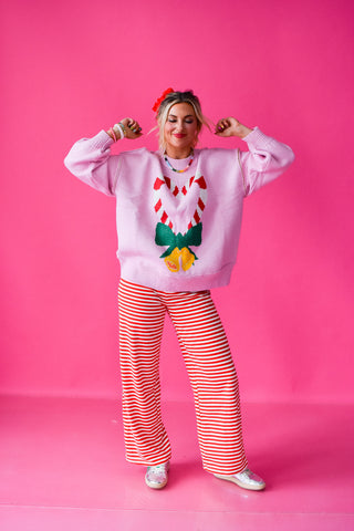 Candy Cane Love Oversized Sweater