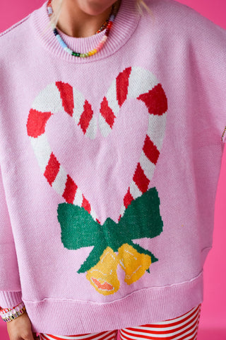 Candy Cane Love Oversized Sweater