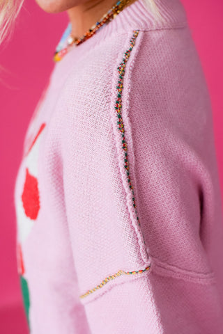 Candy Cane Love Oversized Sweater