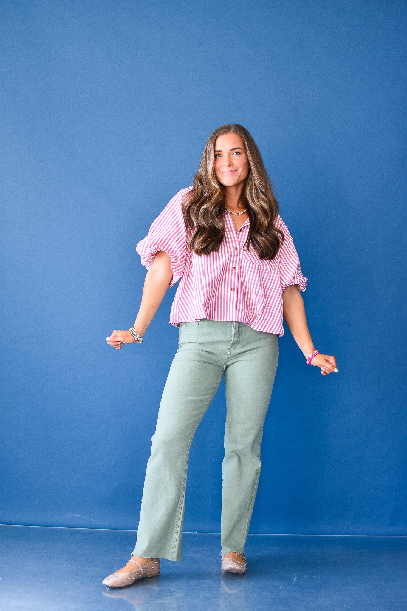 Amy Straight Leg Olive Jeans