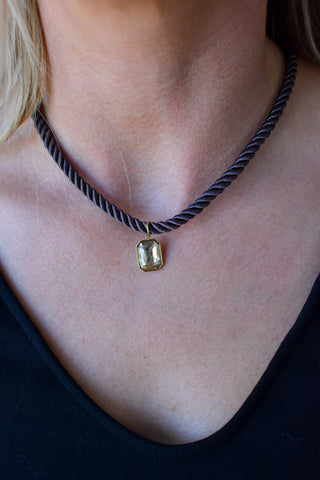 Tailyn Rope Necklace - Dark Brown