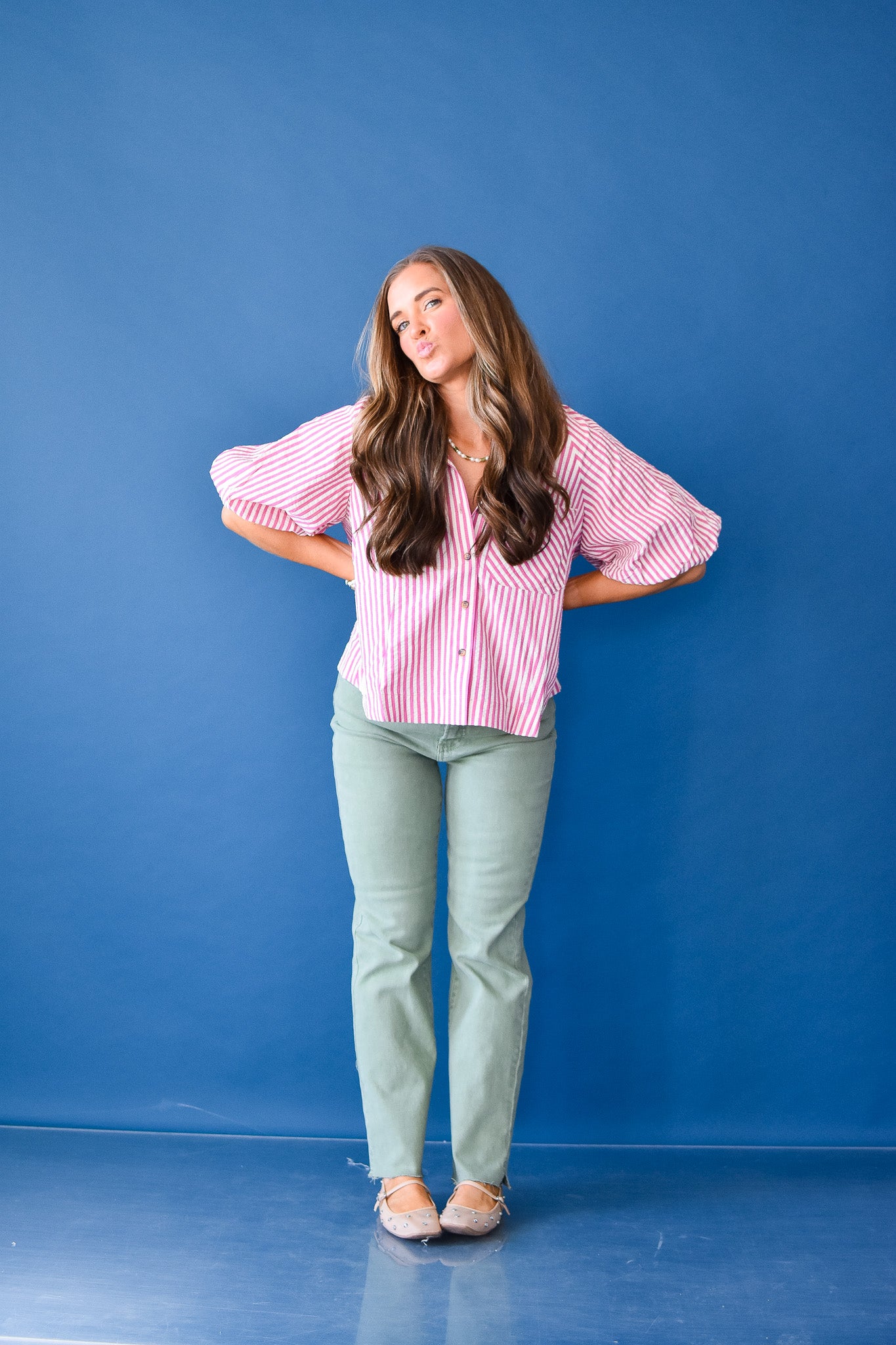 Amy Straight Leg Olive Jeans