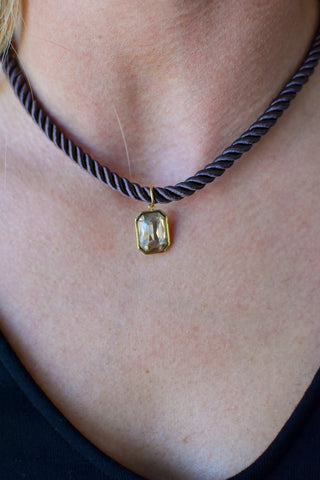 Tailyn Rope Necklace - Dark Brown