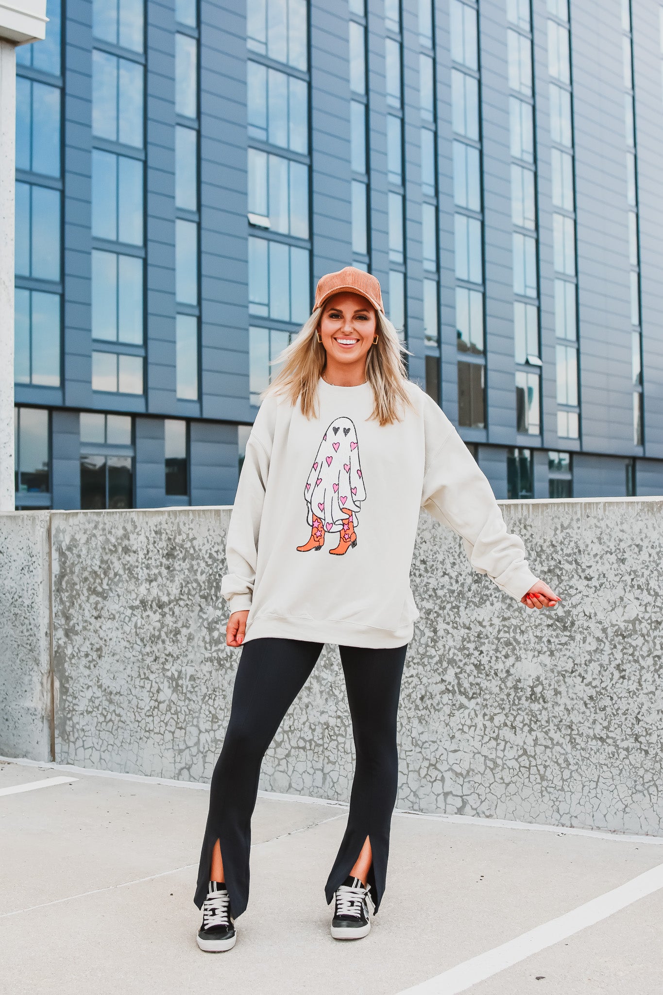 Boo in Boots Crew Neck Sweatshirt - RESTOCK