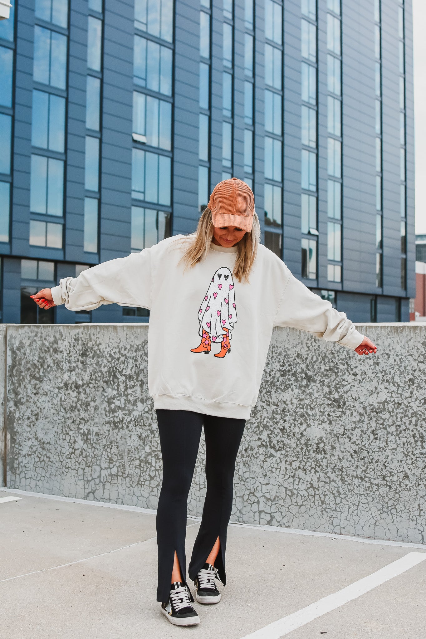 Boo in Boots Crew Neck Sweatshirt - RESTOCK