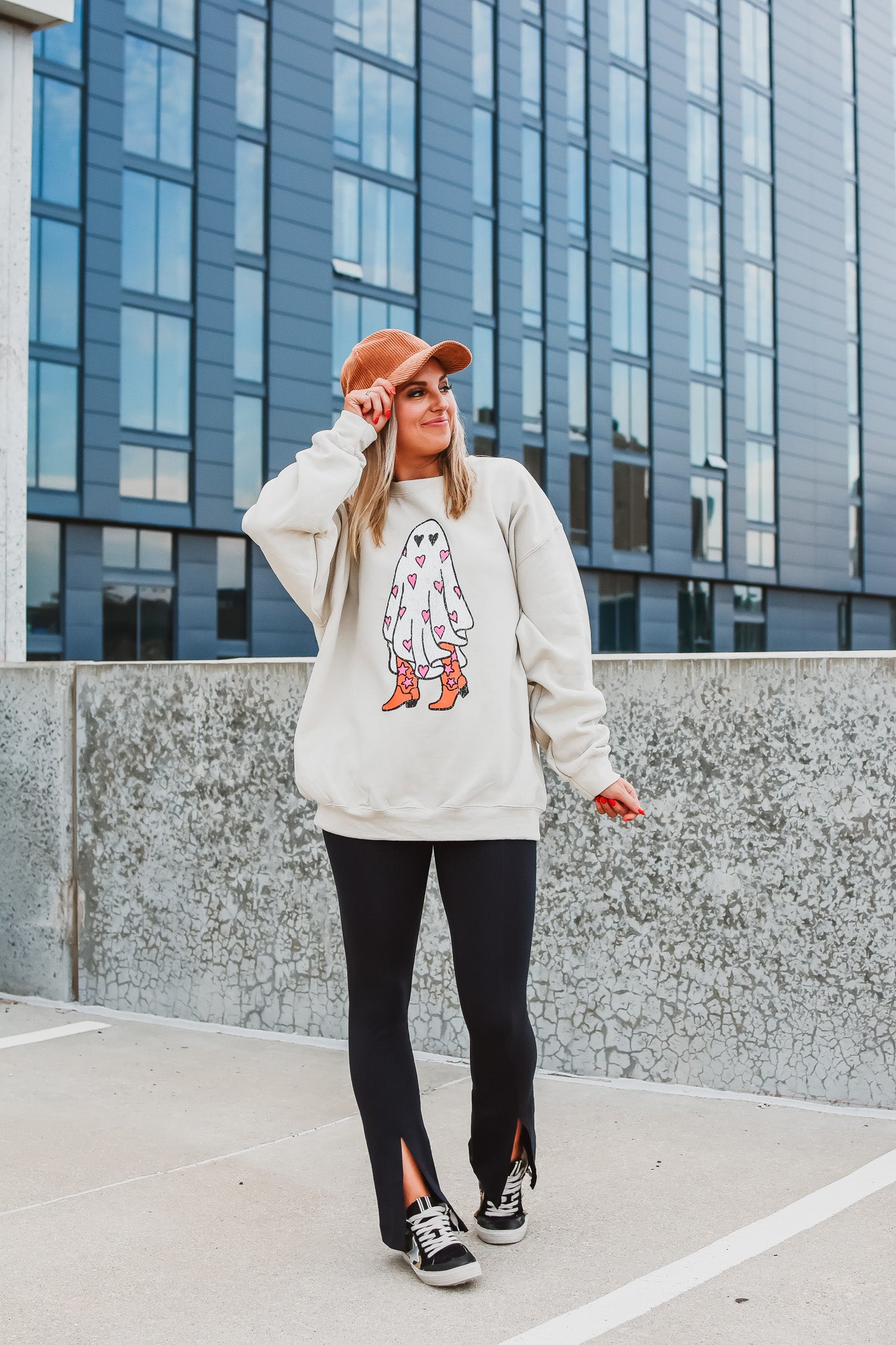 Boo in Boots Crew Neck Sweatshirt - RESTOCK