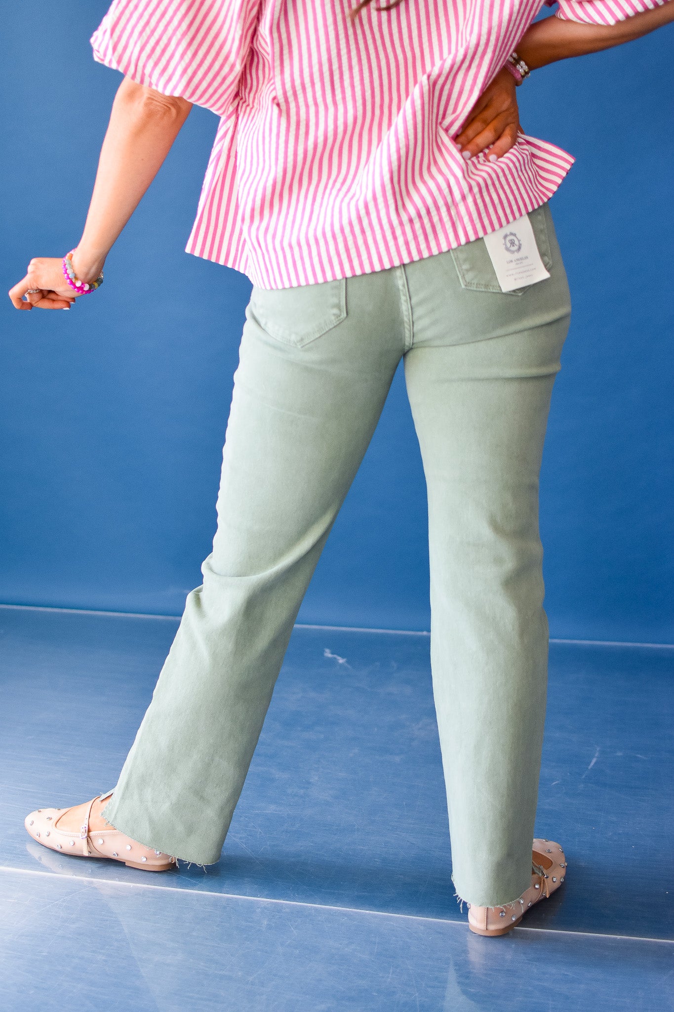 Amy Straight Leg Olive Jeans