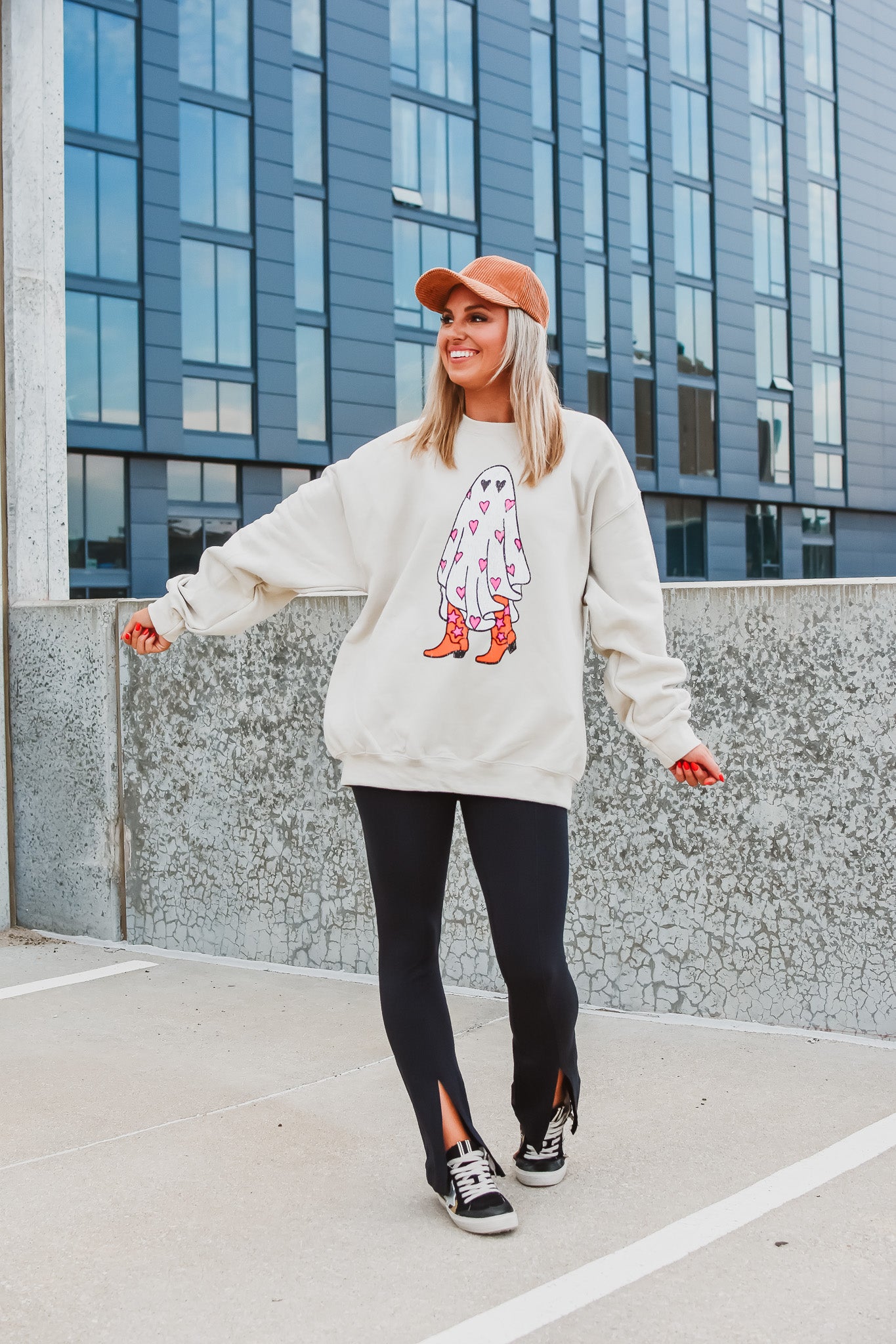Boo in Boots Crew Neck Sweatshirt - RESTOCK