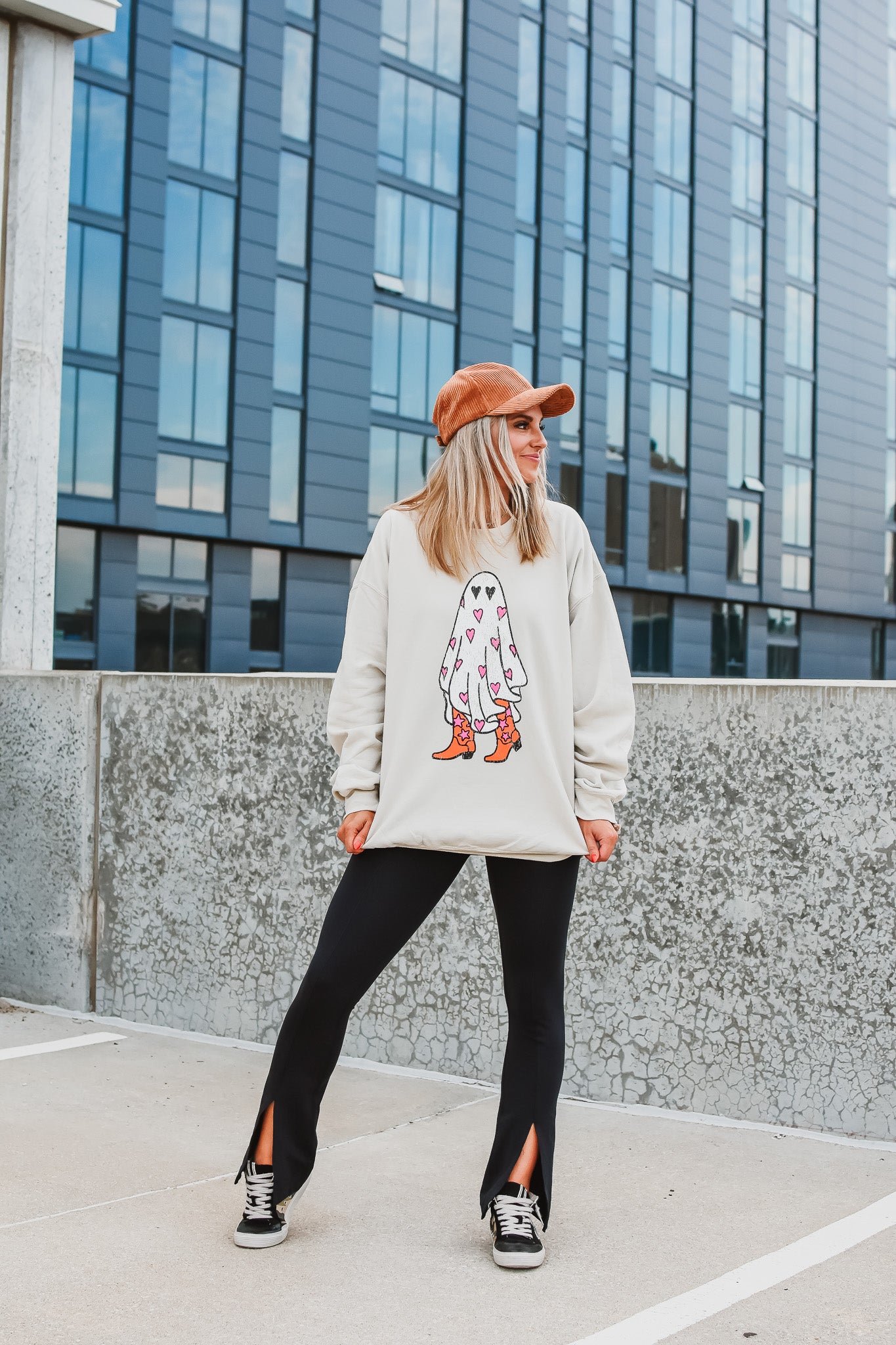 Boo in Boots Crew Neck Sweatshirt - RESTOCK