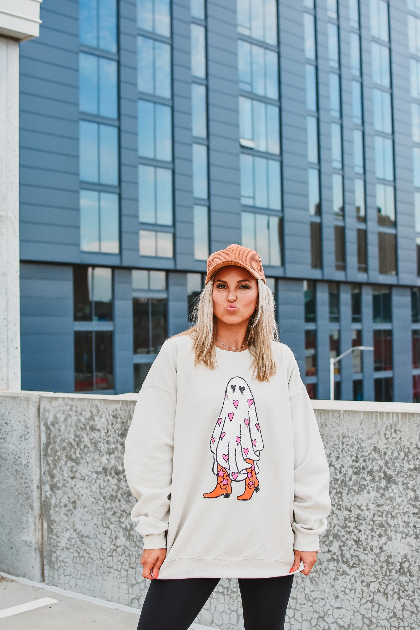 Boo in Boots Crew Neck Sweatshirt - RESTOCK