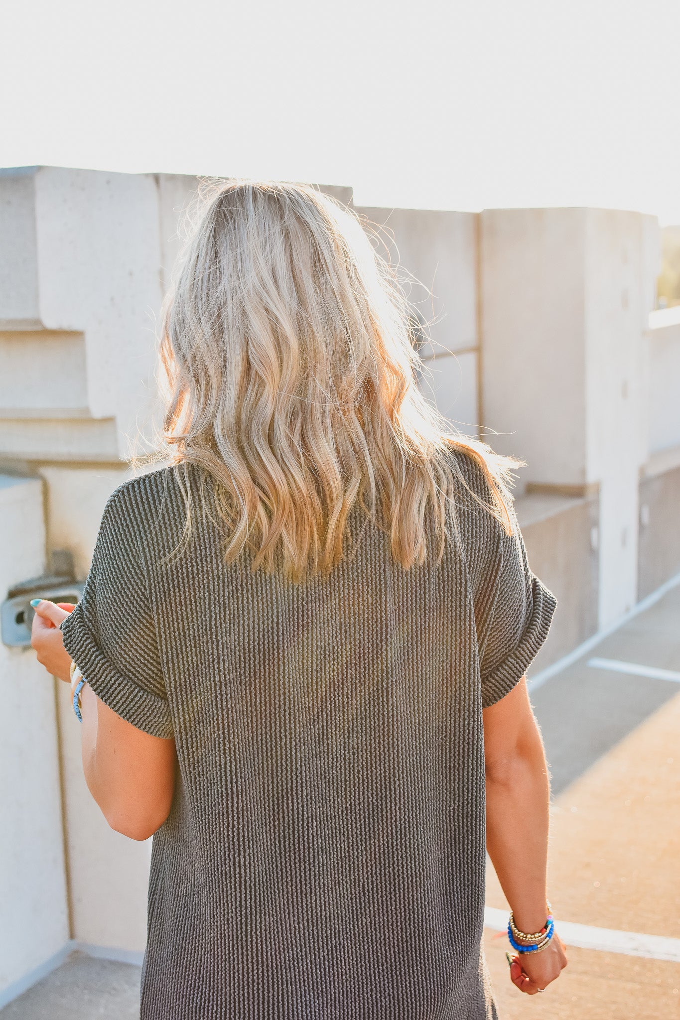 Kasie Maxi Tee Shirt Dress in Charcoal