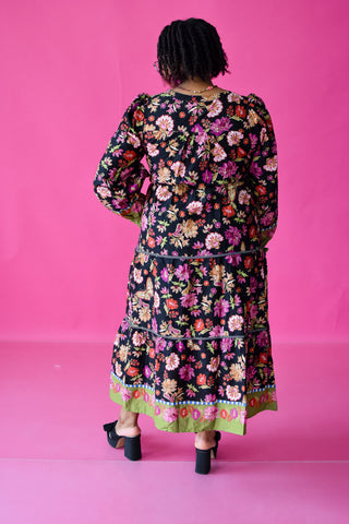 Lottie Floral Print Midi Dress