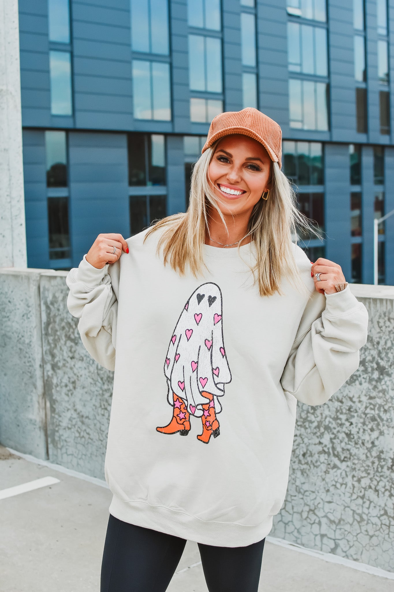 Boo in Boots Crew Neck Sweatshirt - RESTOCK