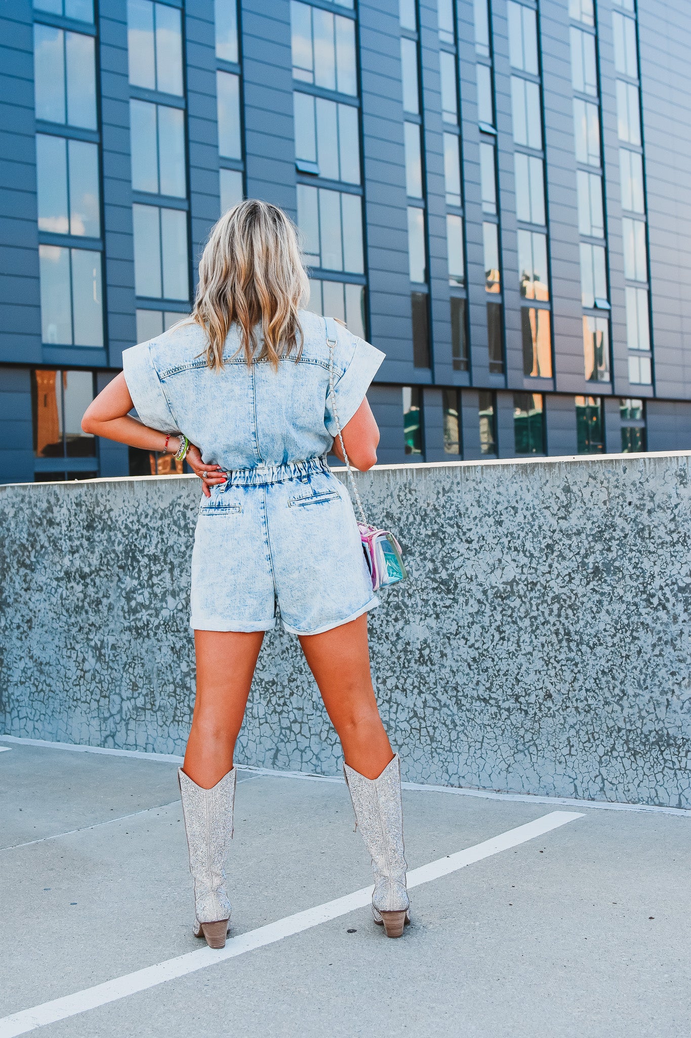 Drew Denim Romper