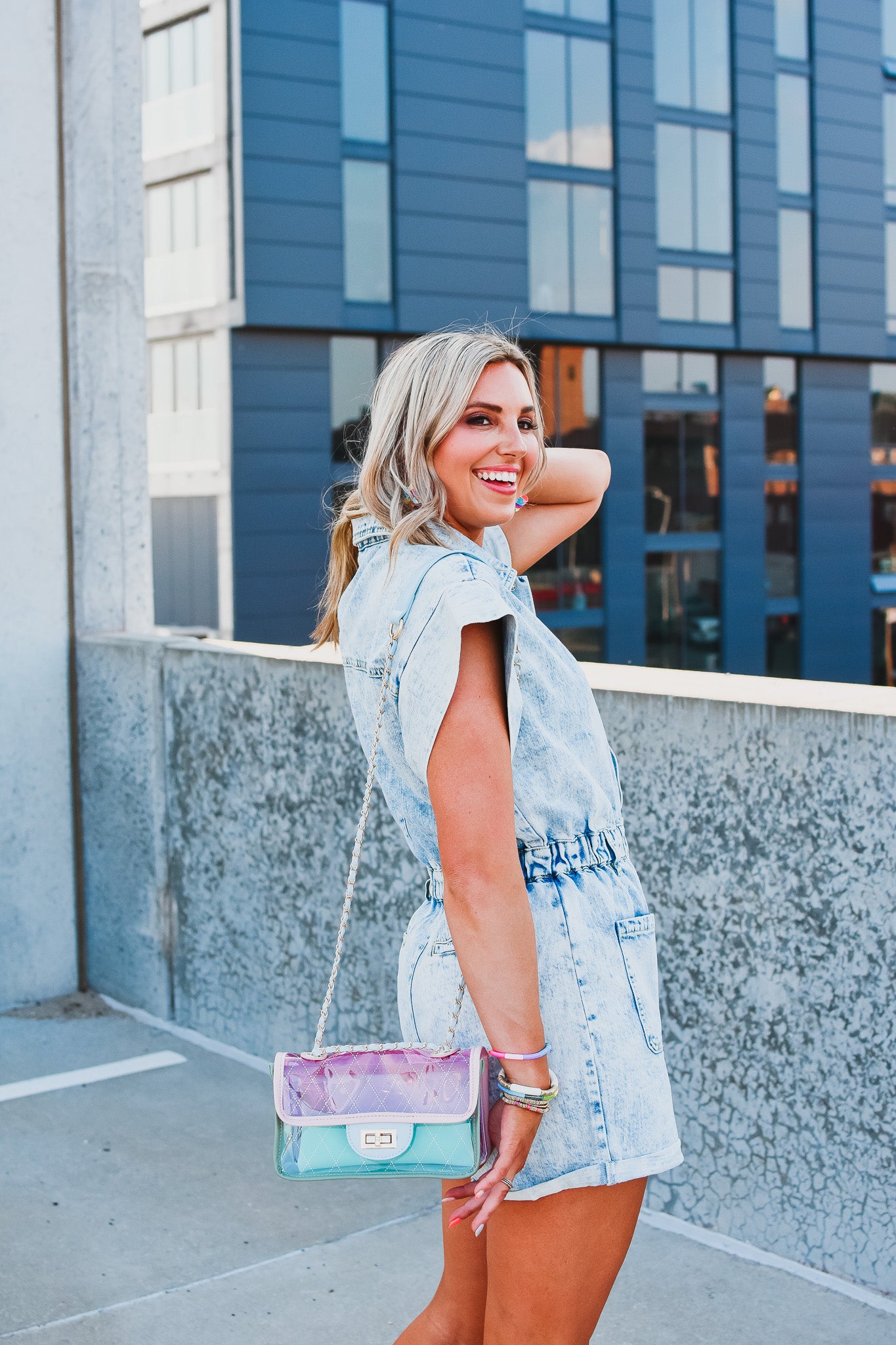 Drew Denim Romper