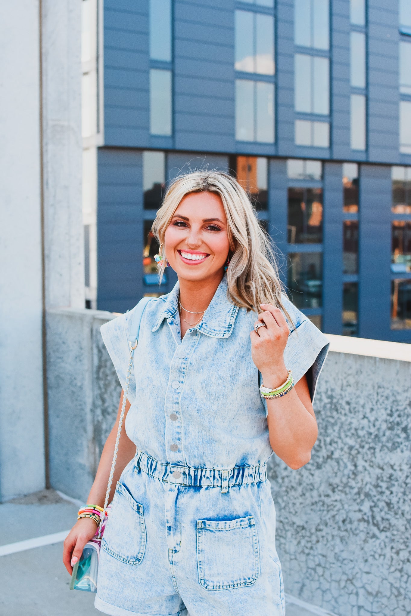 Drew Denim Romper