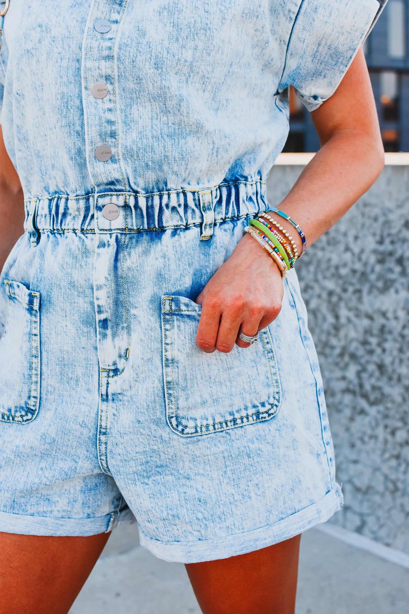 Drew Denim Romper