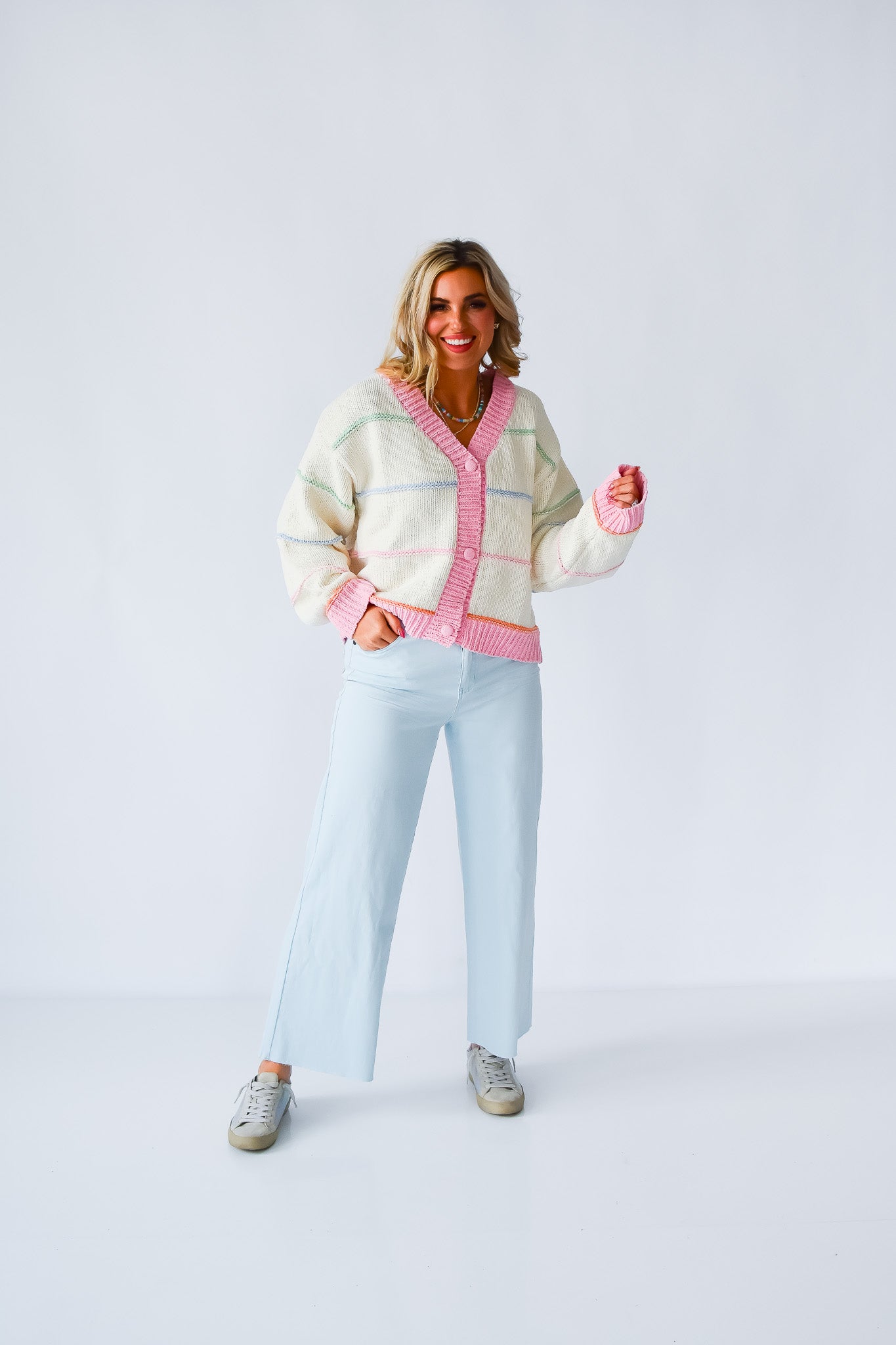 Halie Wide Leg Denim in Ice Blue