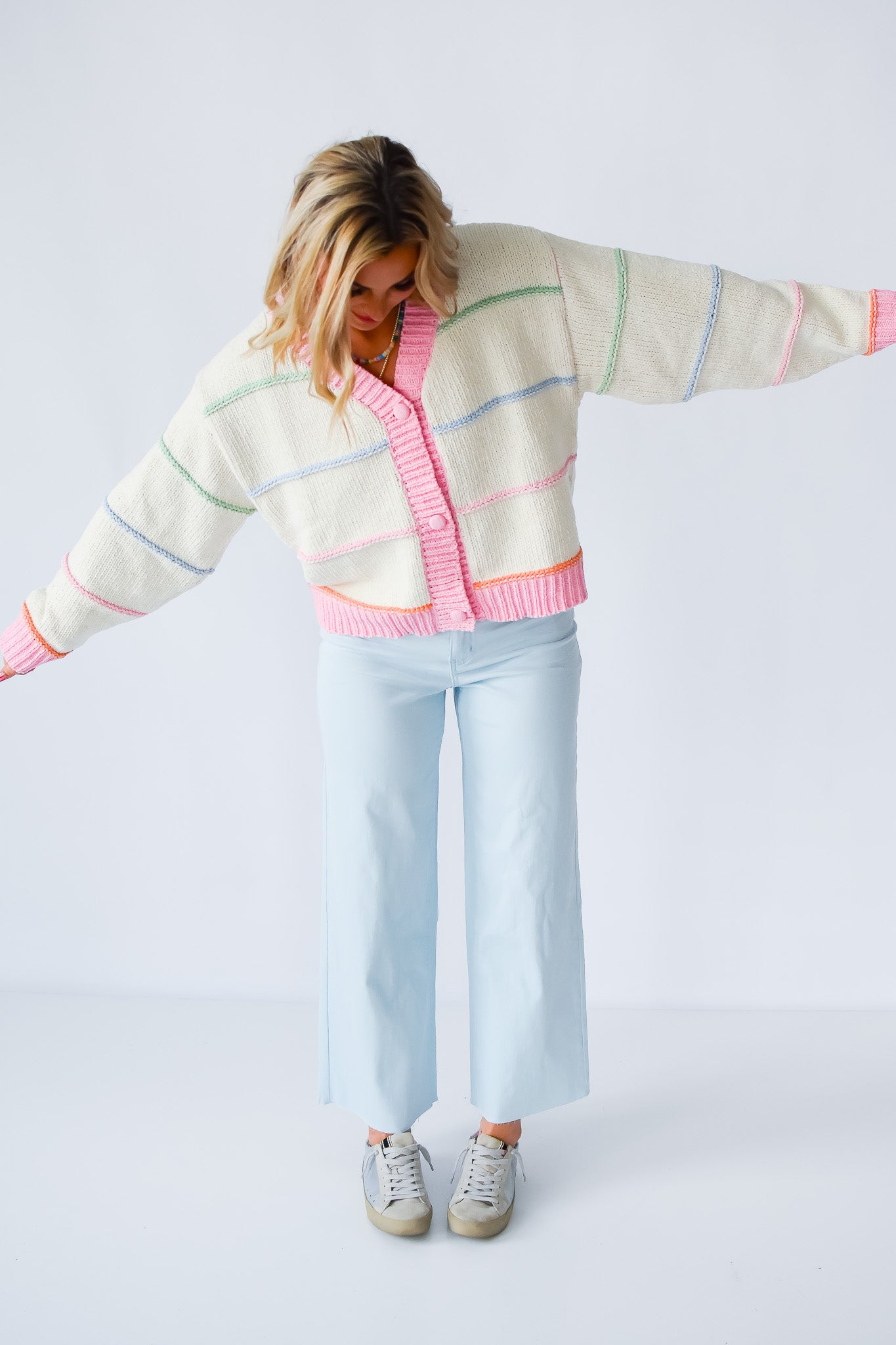 Halie Wide Leg Denim in Ice Blue