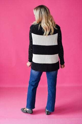 Jill Stripe Sweater Vest