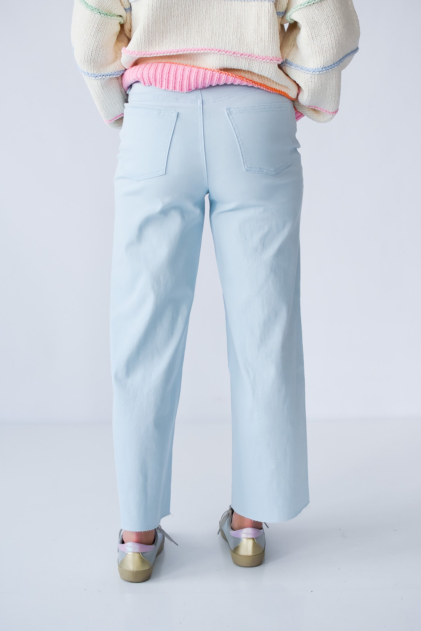 Halie Wide Leg Denim in Ice Blue