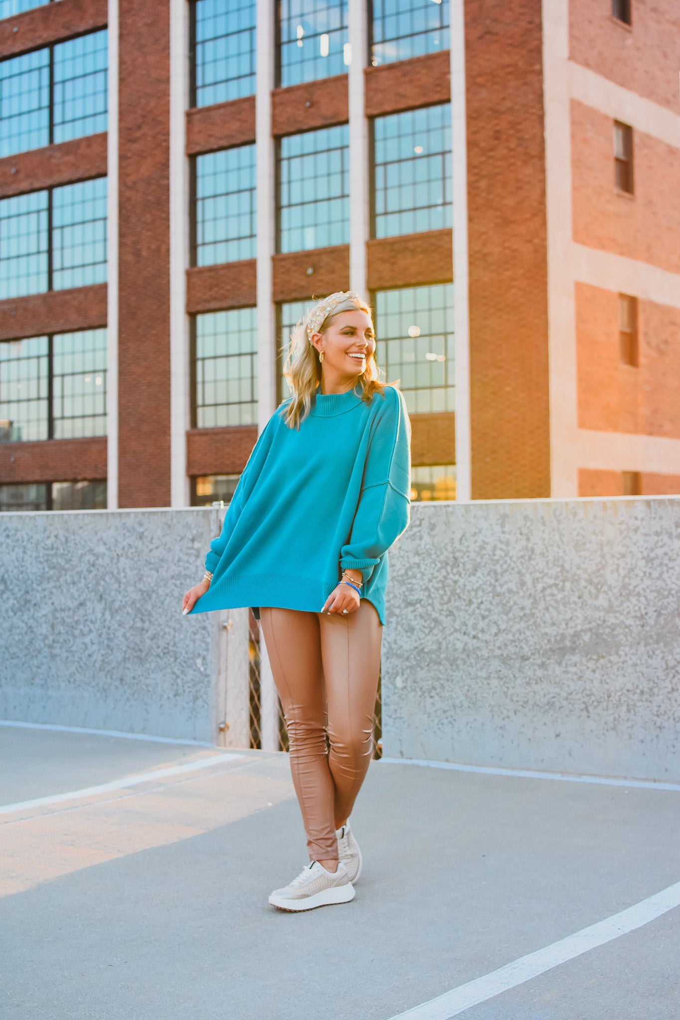 Bradie Sweater in Teal