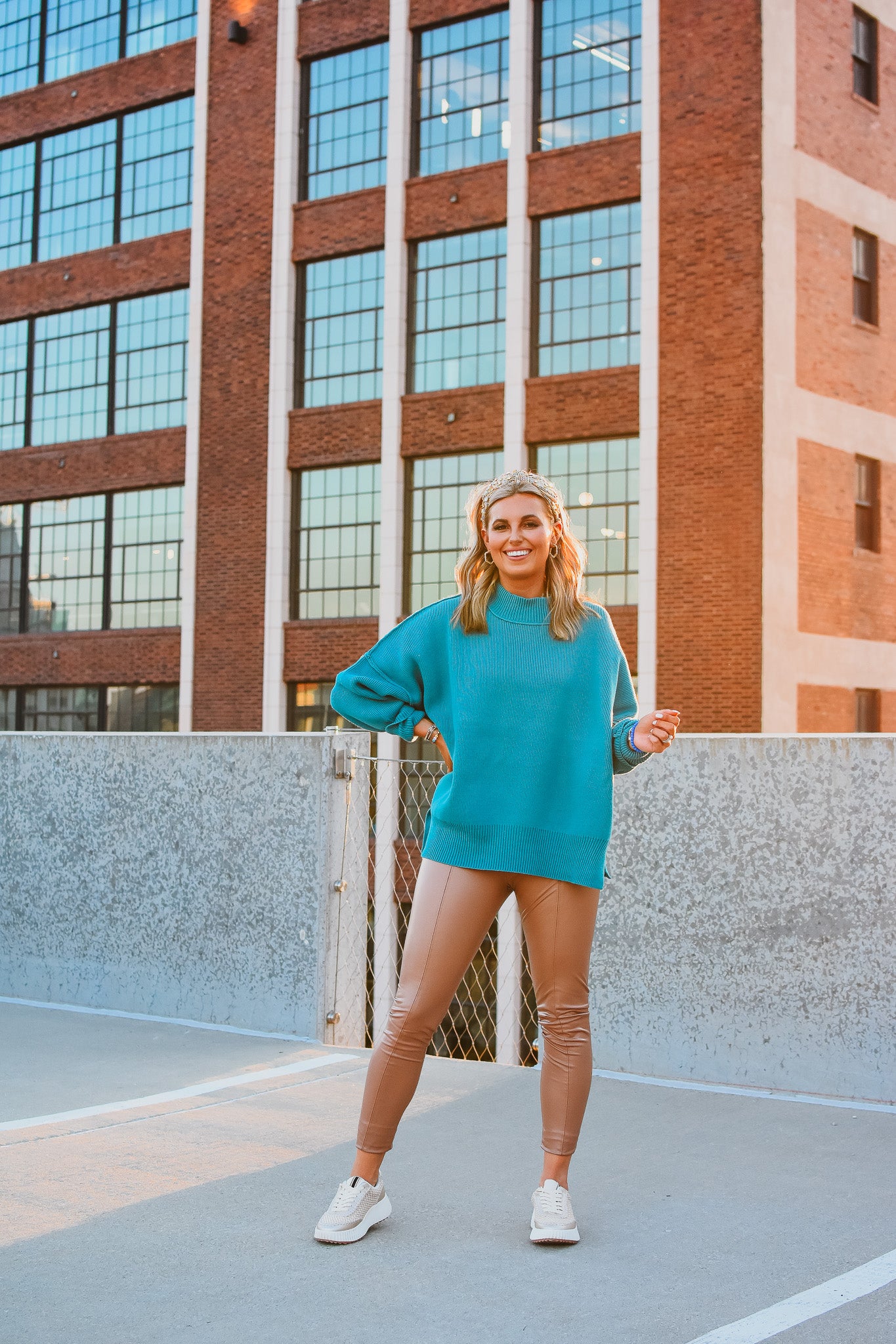 Bradie Sweater in Teal