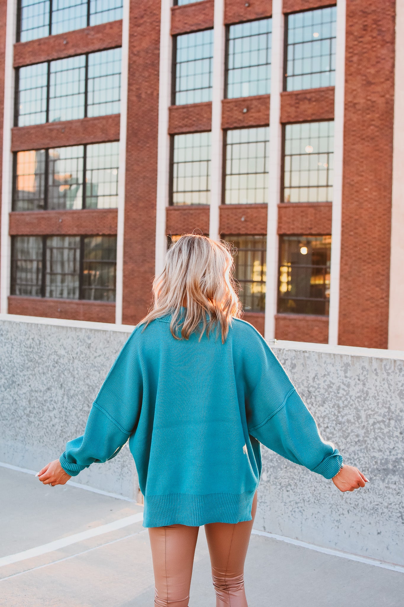 Bradie Sweater in Teal