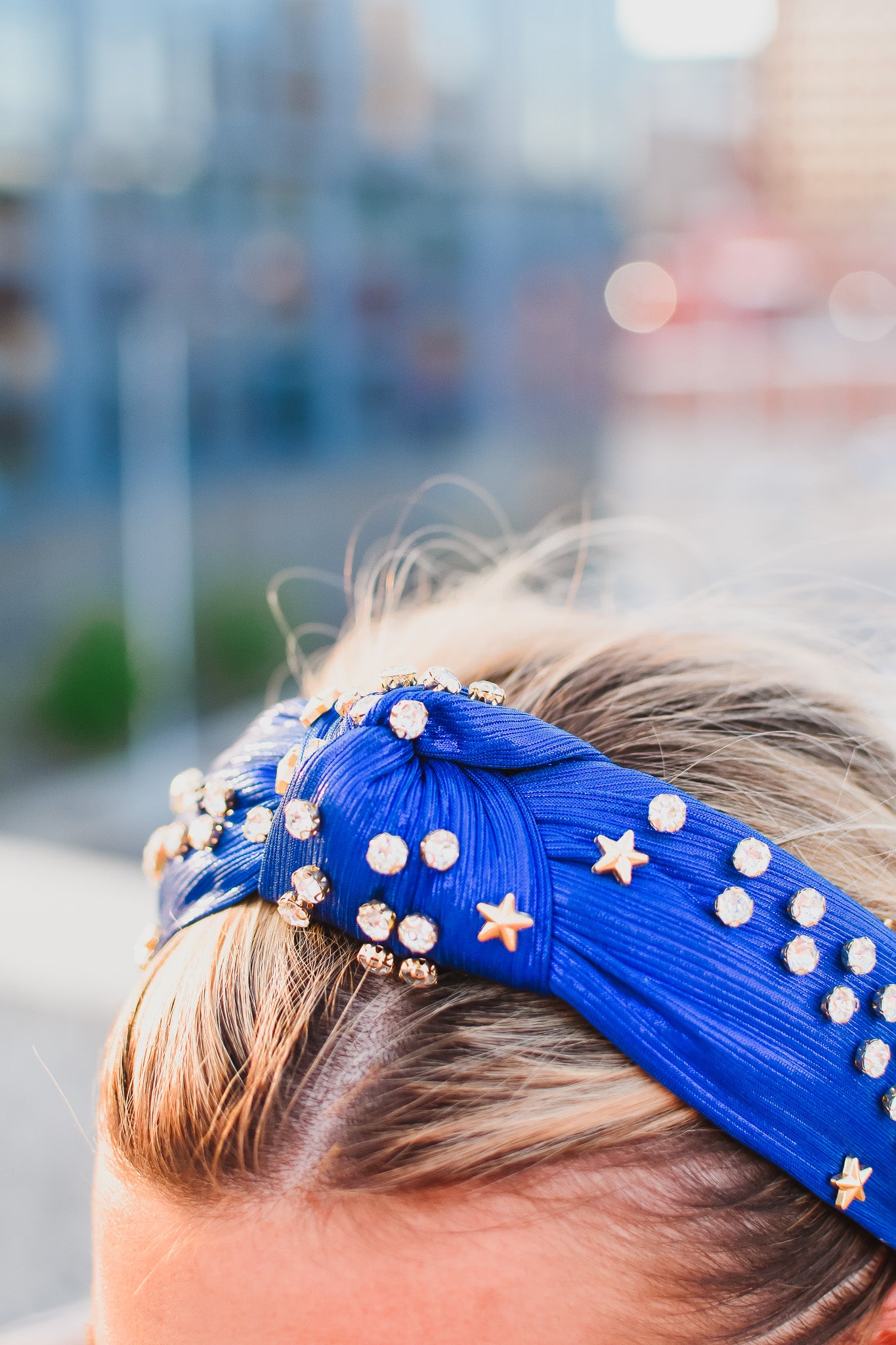 Metallic Blue Headband