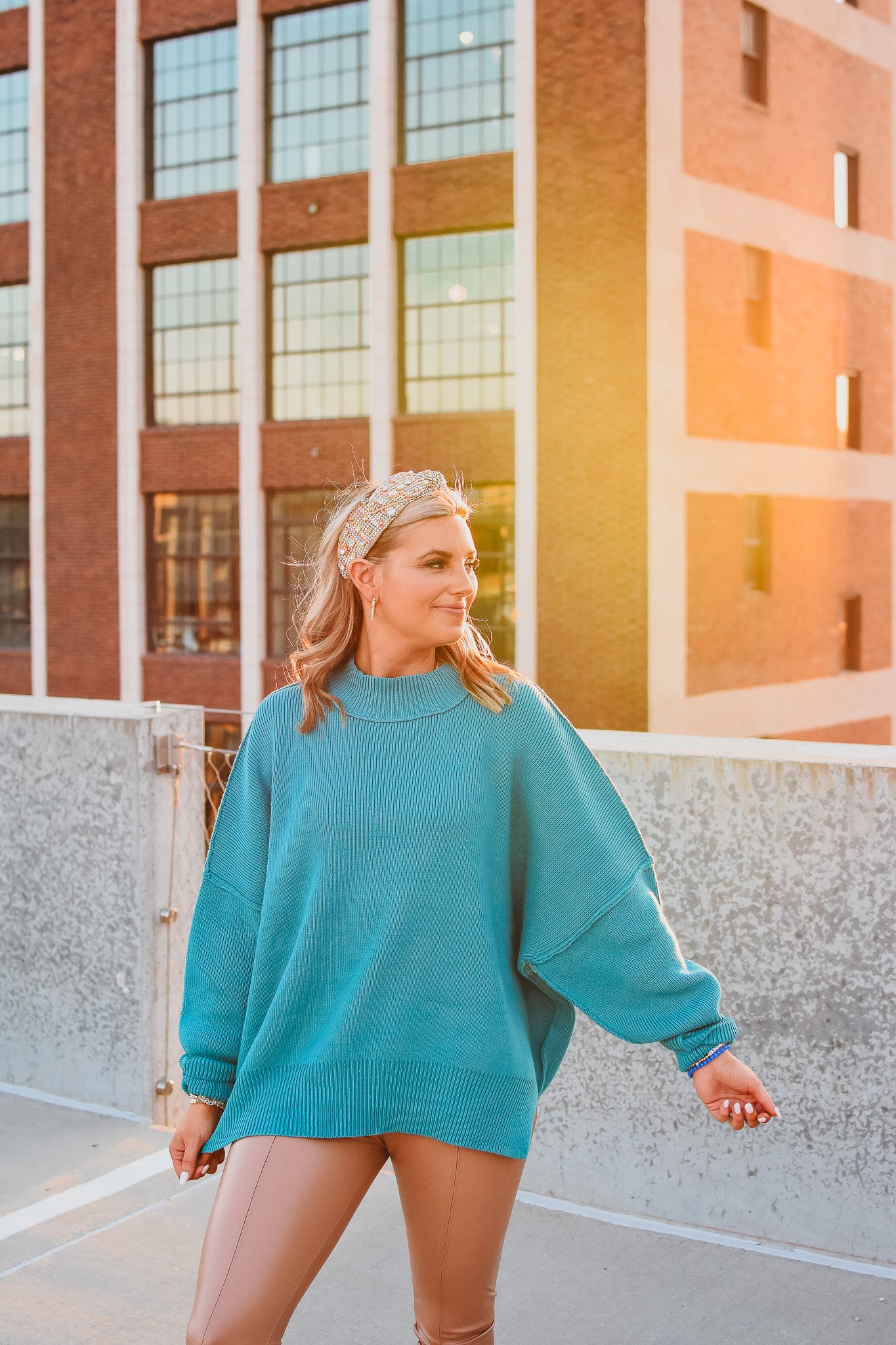 Bradie Sweater in Teal