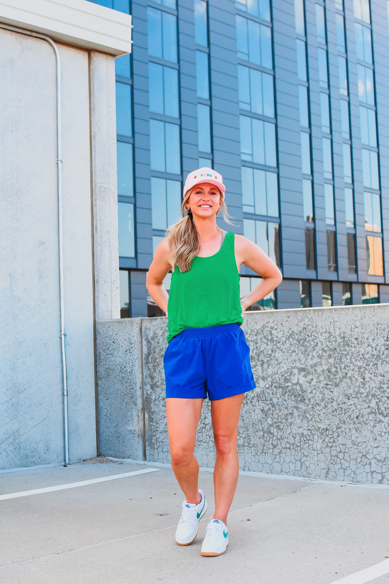 Cella Tank in Kelly Green