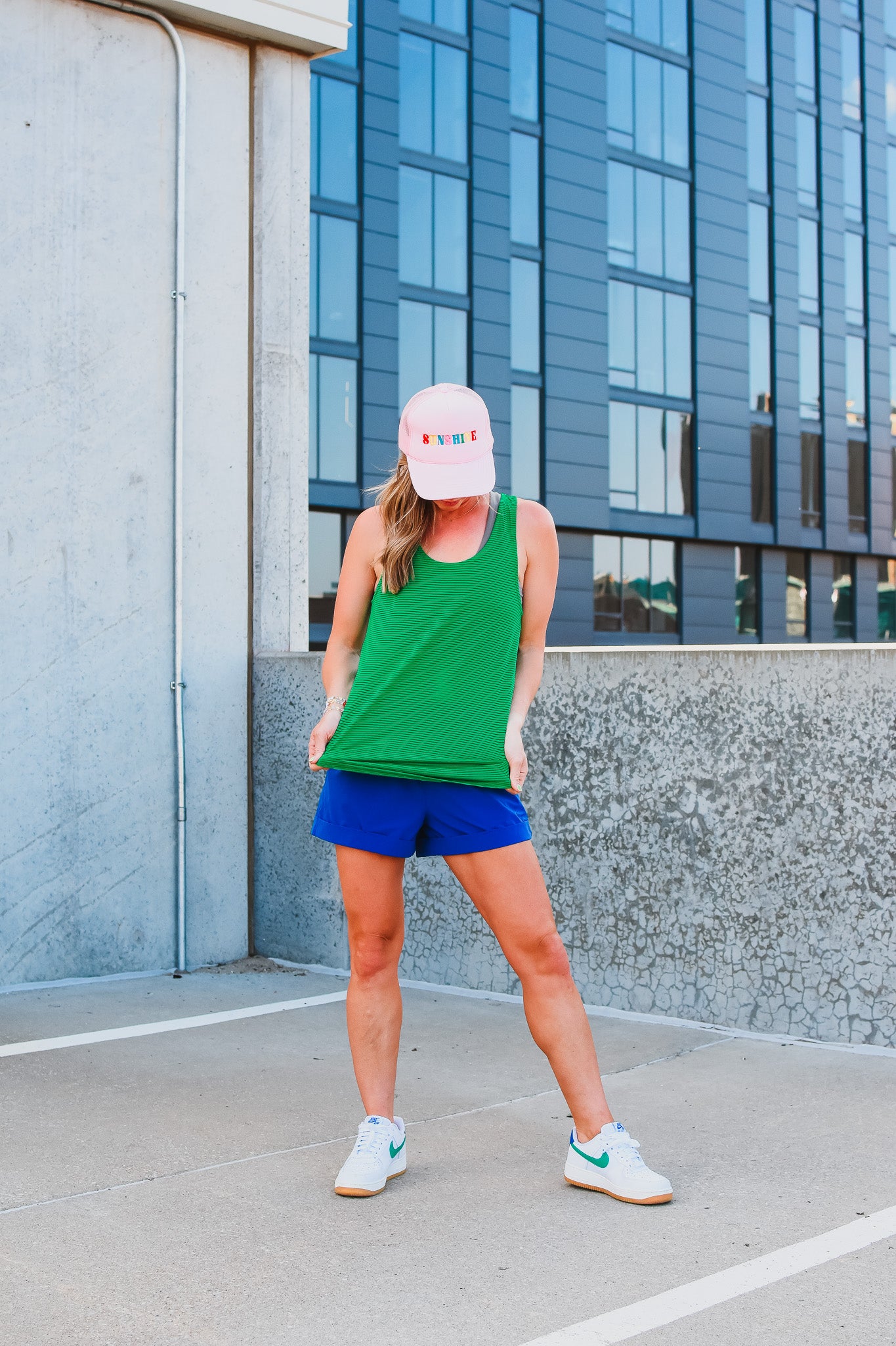 Cella Tank in Kelly Green