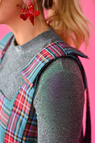 Hollyn Metallic Mesh Top