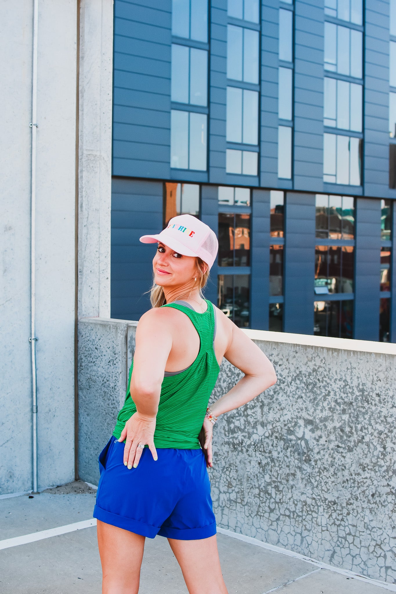 Cella Tank in Kelly Green