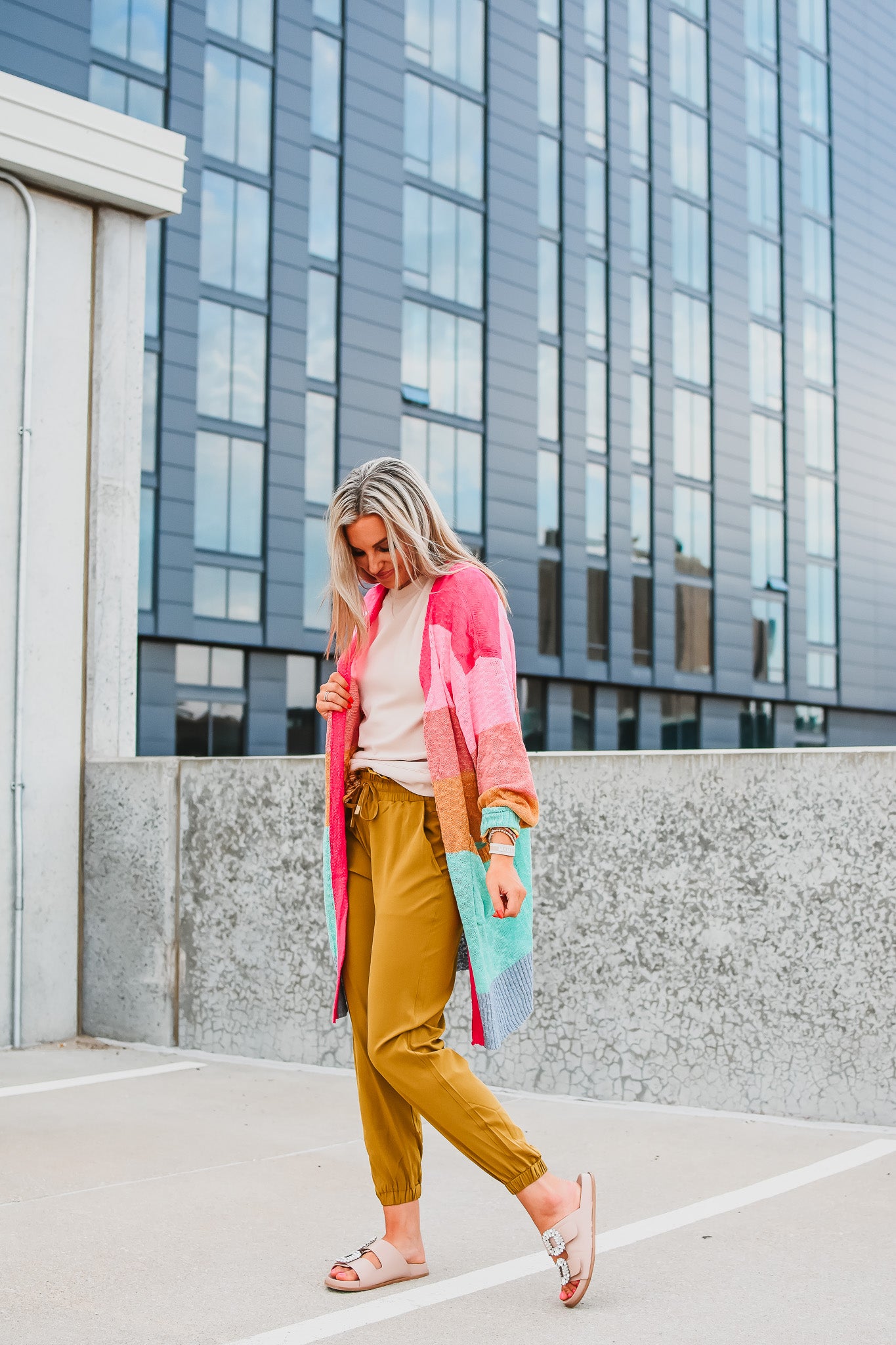Kelley Joggers in Green Mustard