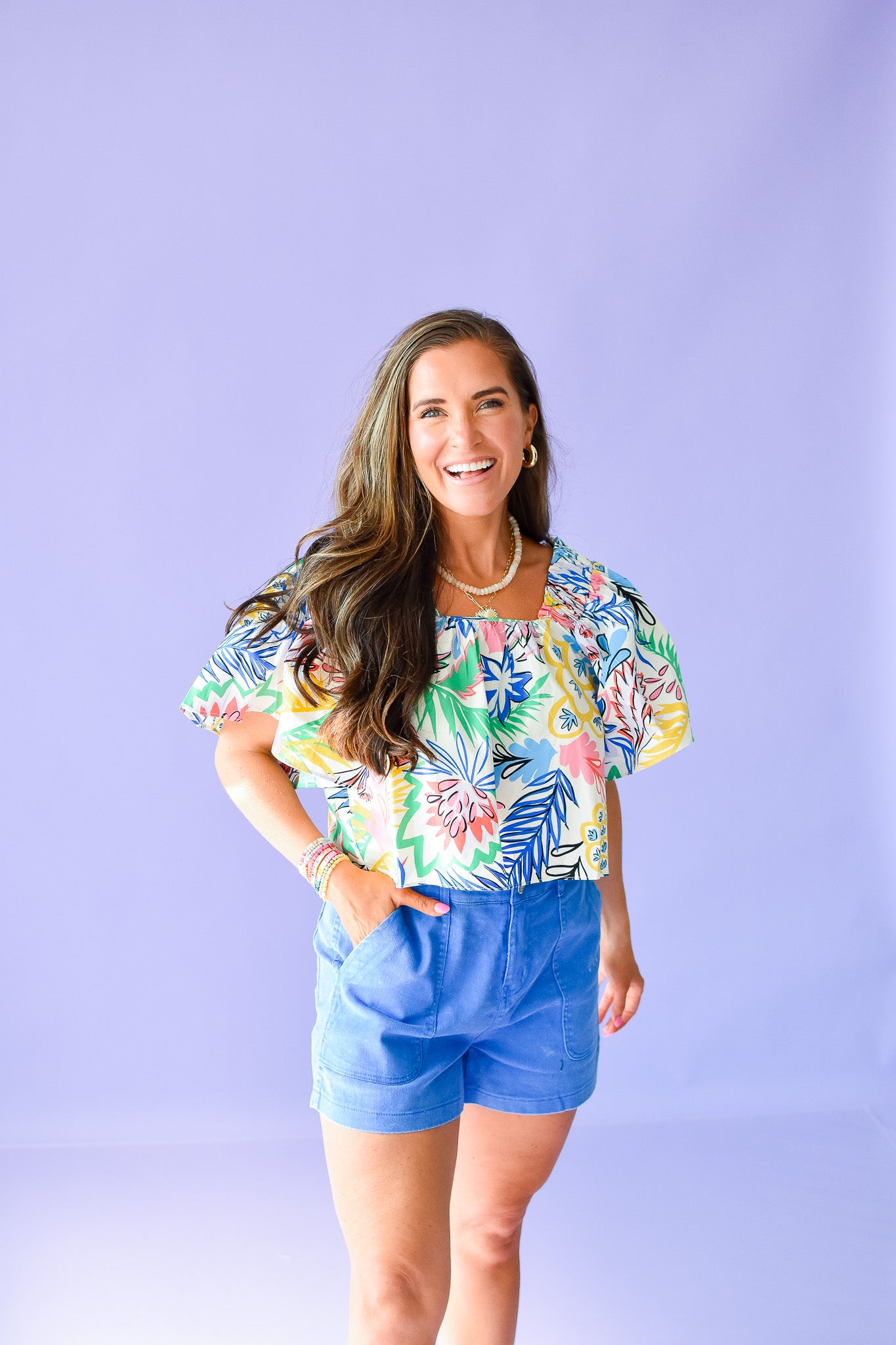 Yvonne Printed Top