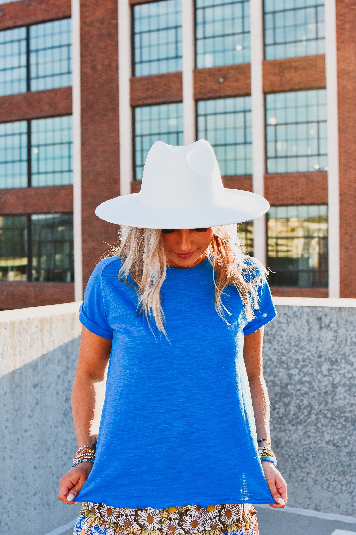 Gwen Baby Tee in Blue