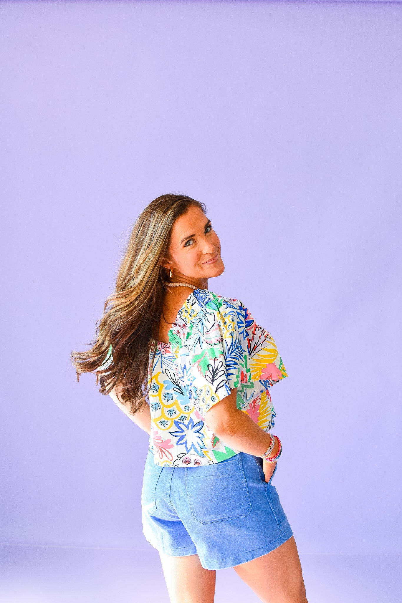 Yvonne Printed Top