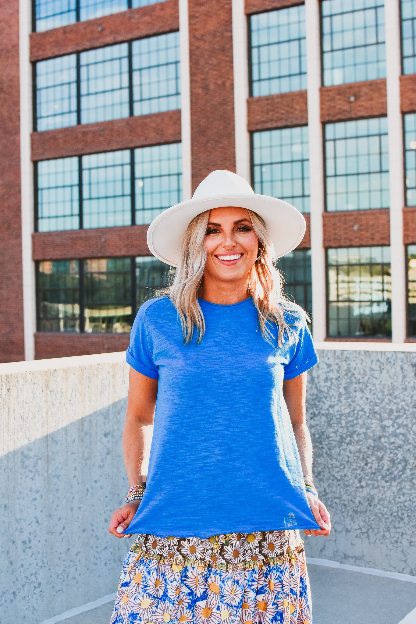 Gwen Baby Tee in Blue