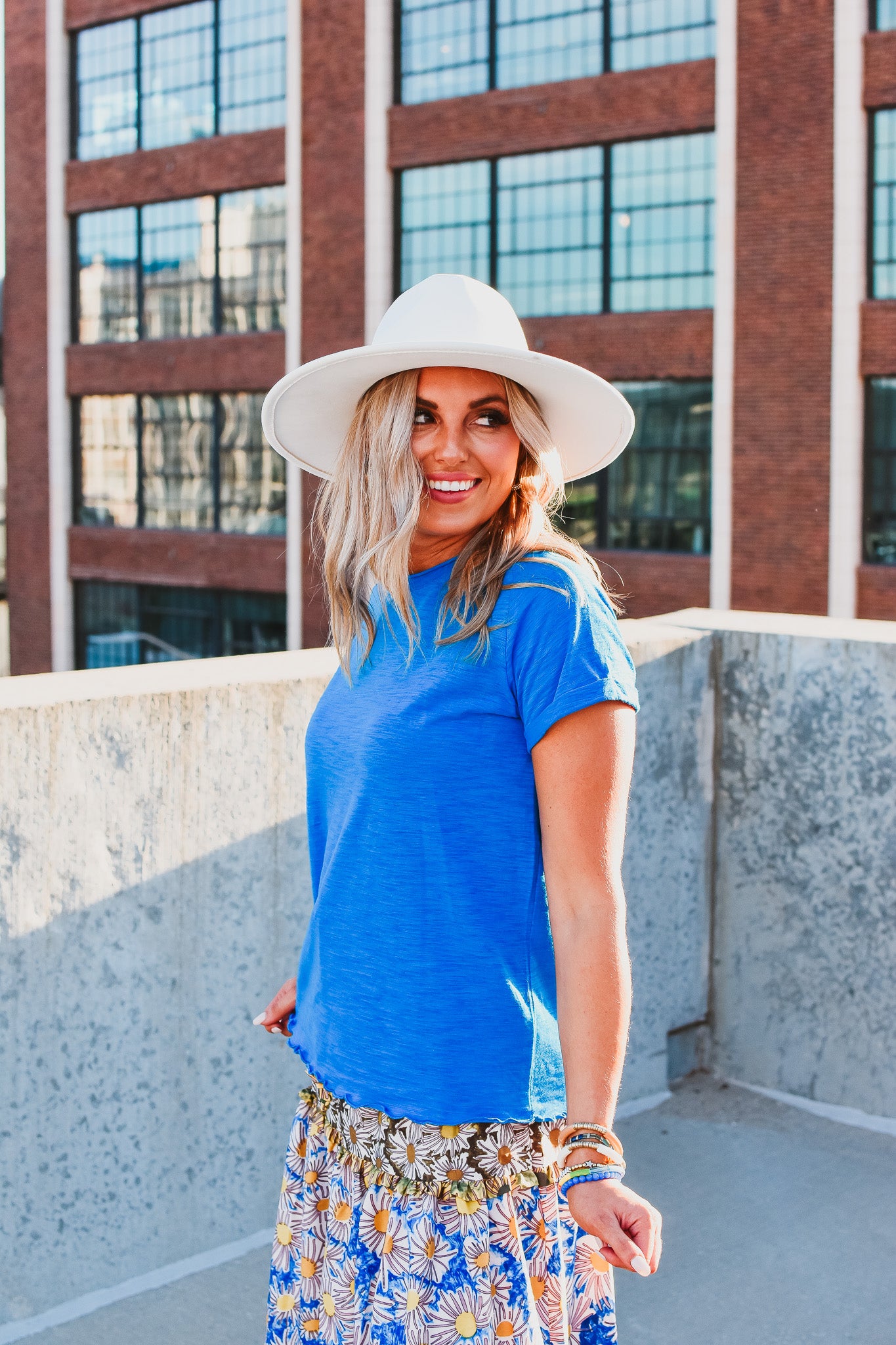 Gwen Baby Tee in Blue