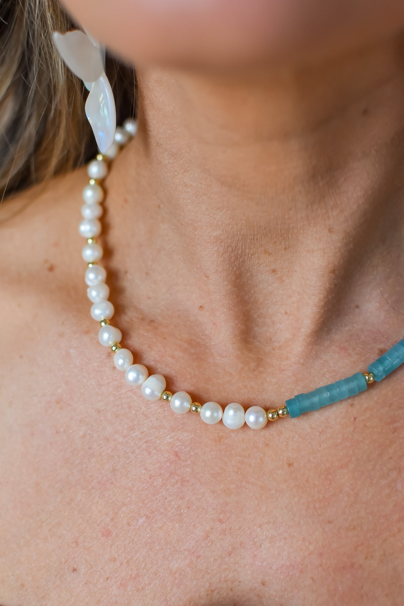 Rainbow Necklace Luxe - Pretty in Blue