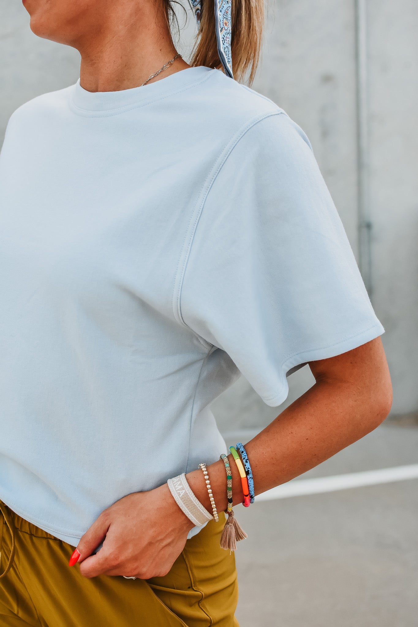 Ariana Tee in Light Blue