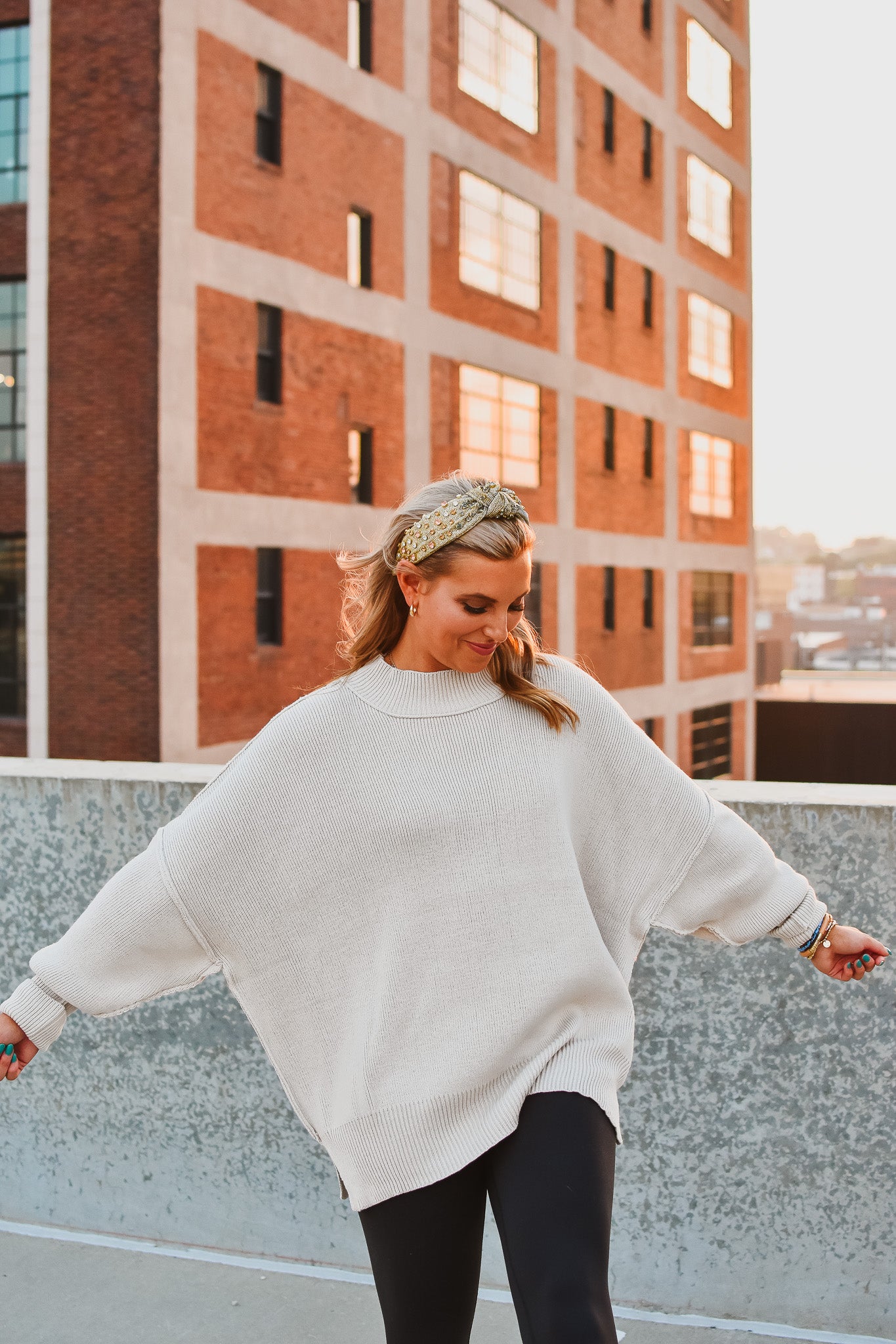 Bradie Sweater in Bone