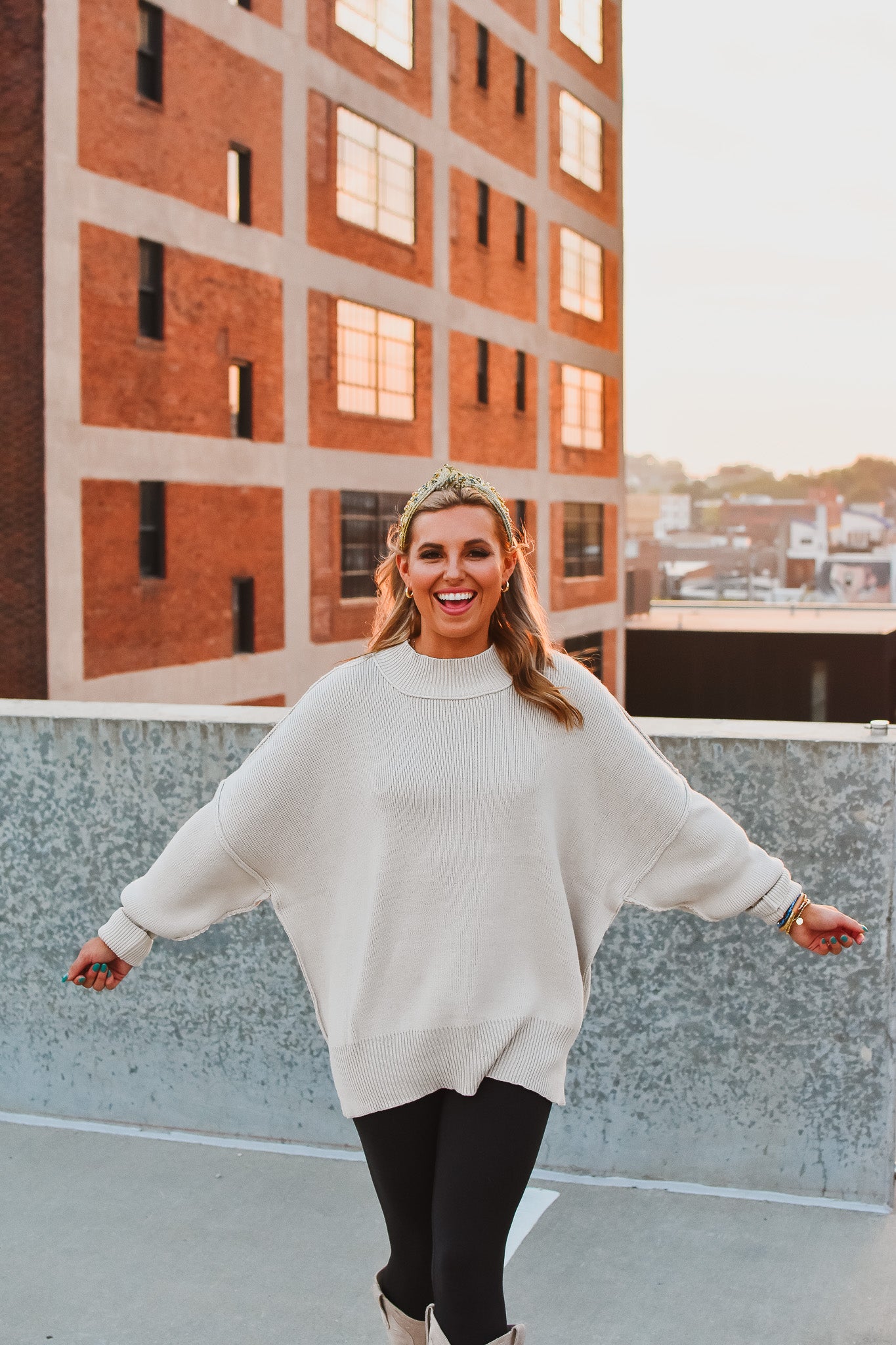 Bradie Sweater in Bone