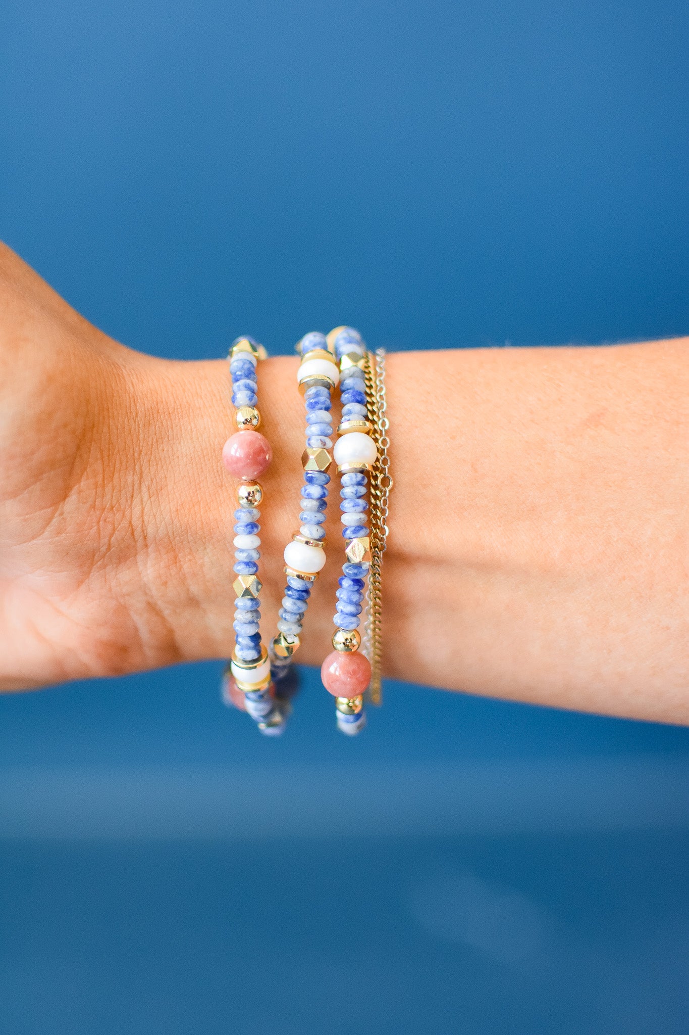 Rainbow Bracelet Luxe - Feeling Blue