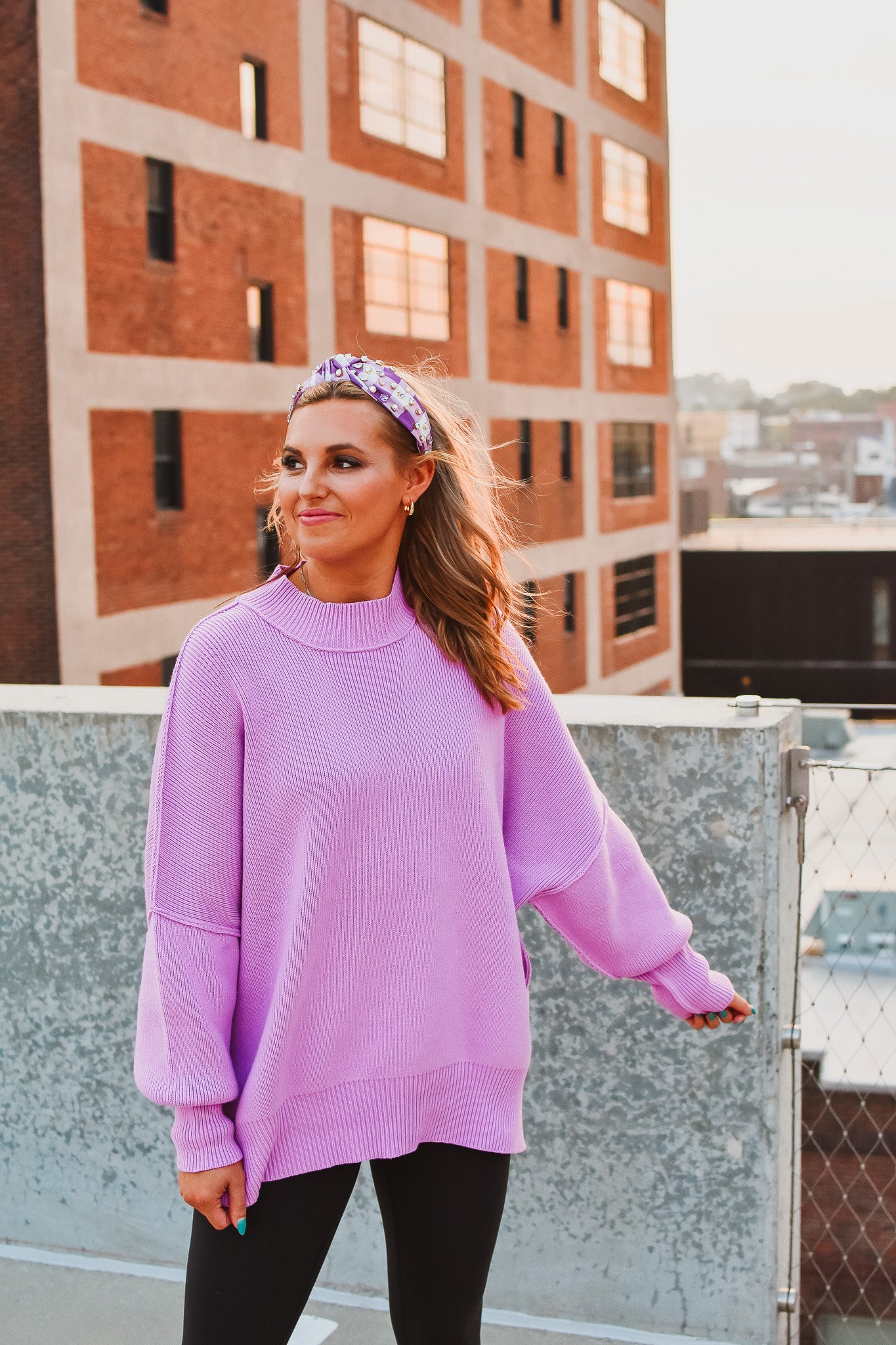 Bradie Sweater in Lavender