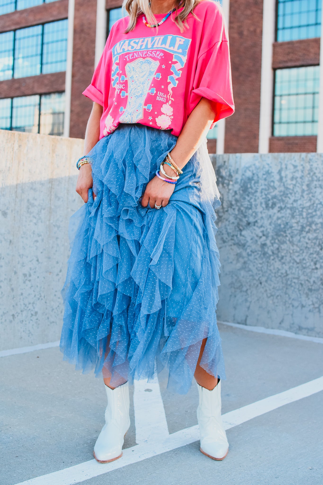 Rhett Tulle Midi Skirt