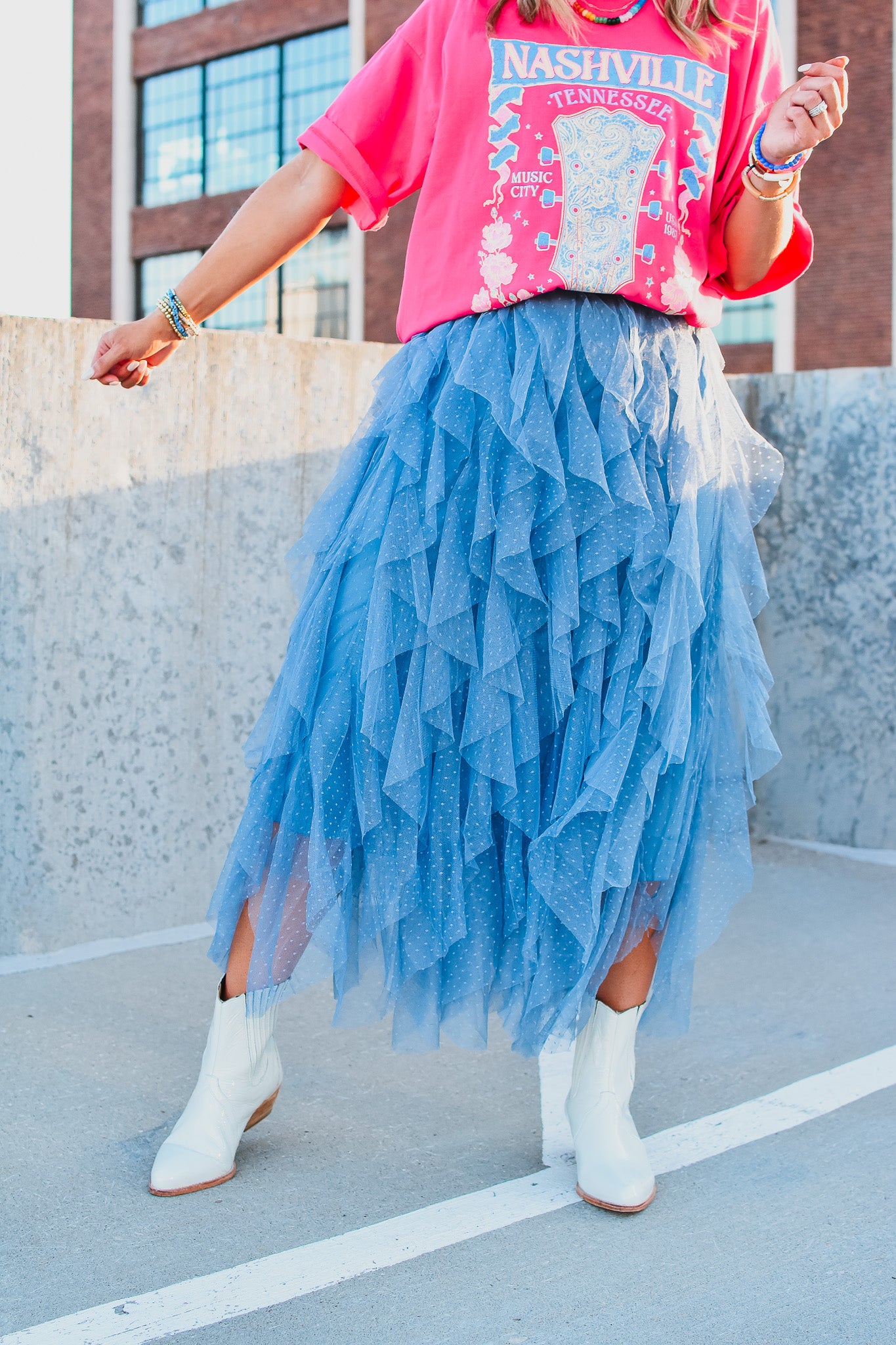 Rhett Tulle Midi Skirt