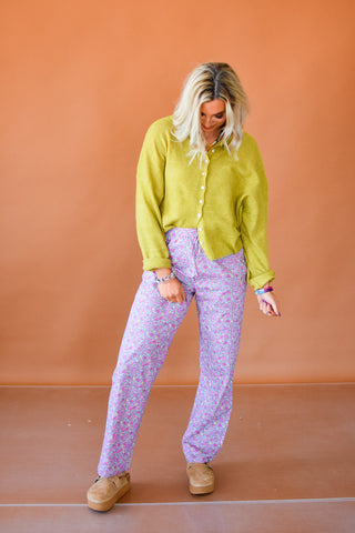 Piper Cardigan in Chartreuse RESTOCK